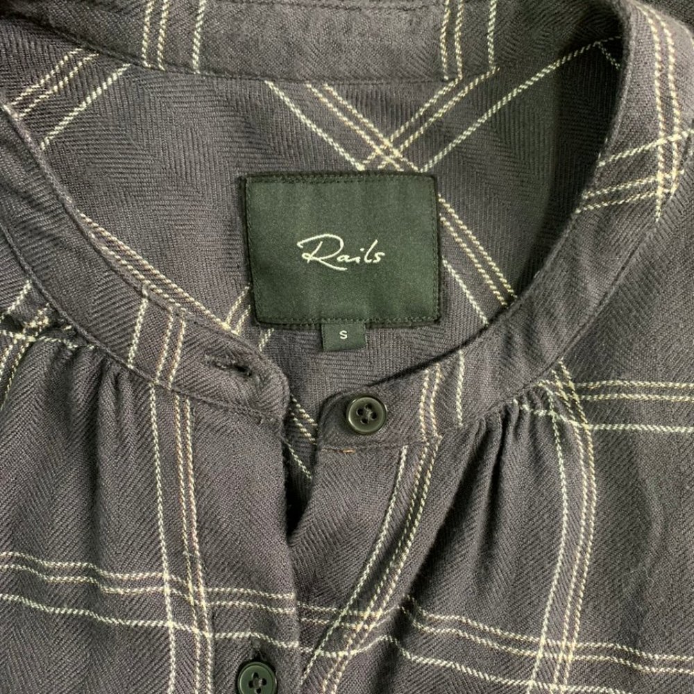Rails Eloise Shirt With Metallic Grid Pattern Siz… - image 4